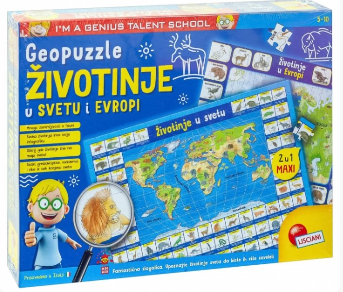 Edukativna Slagalica Životinje u Svetu i Evropi